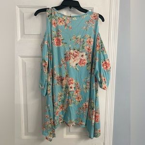Floral Cold-Shoulder Top